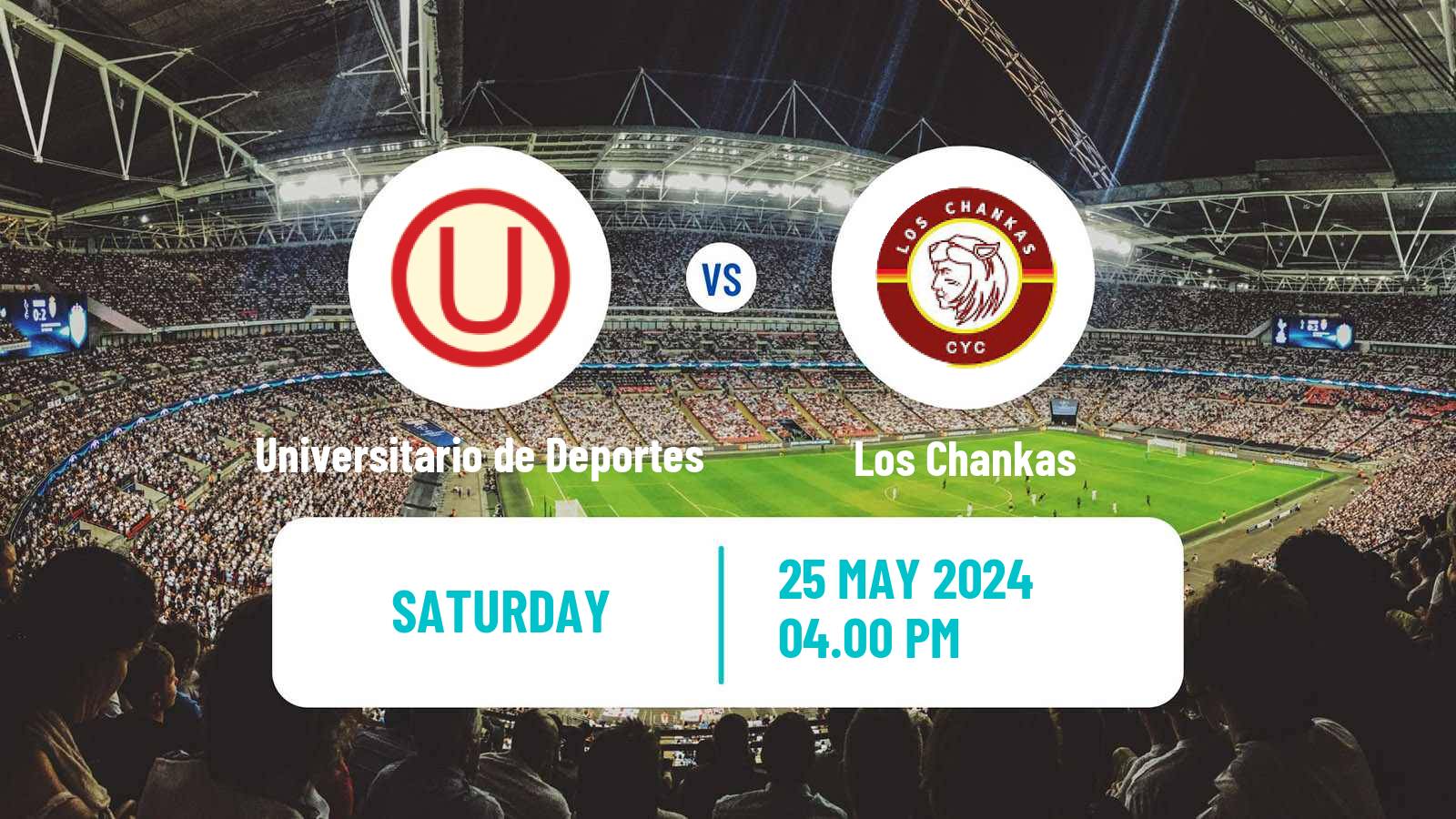 Soccer Peruvian Liga 1 Universitario de Deportes - Los Chankas