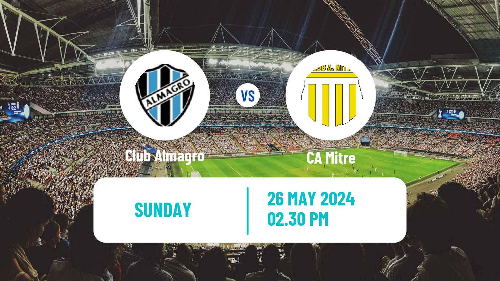 Soccer Argentinian Primera Nacional Club Almagro - Mitre
