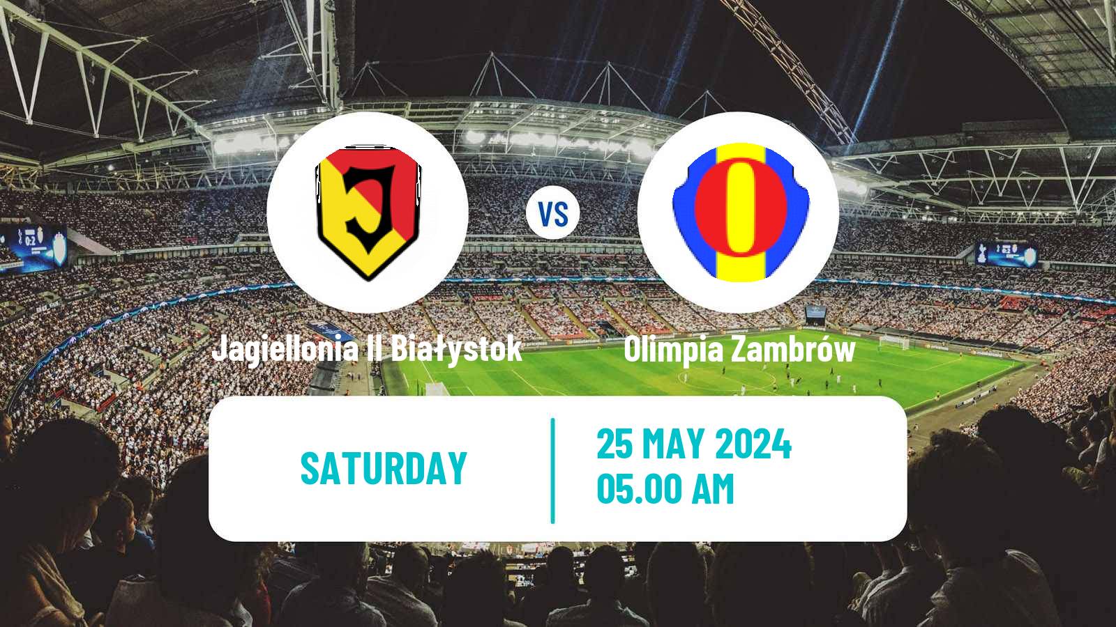Soccer Polish Division 3 - Group I Jagiellonia II Białystok - Olimpia Zambrów