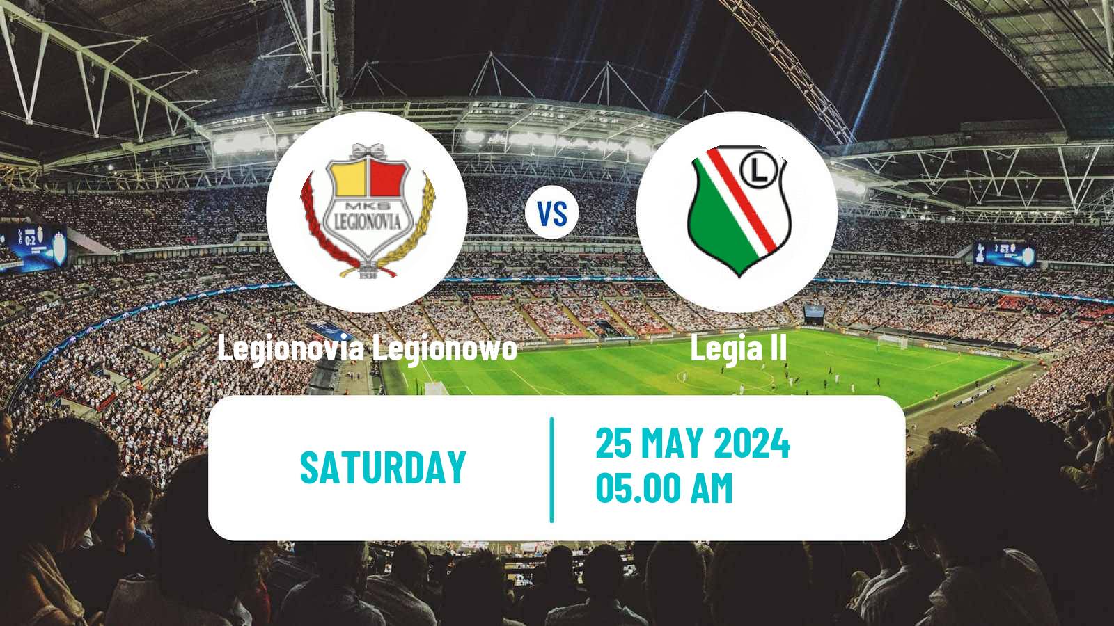 Soccer Polish Division 3 - Group I Legionovia Legionowo - Legia II