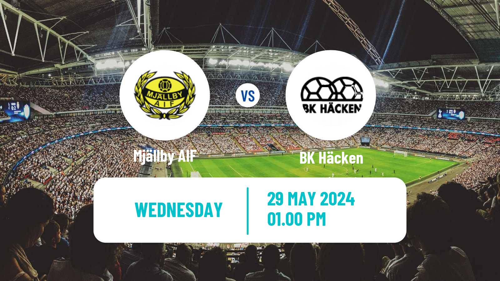 Soccer Swedish Allsvenskan Mjällby - Häcken