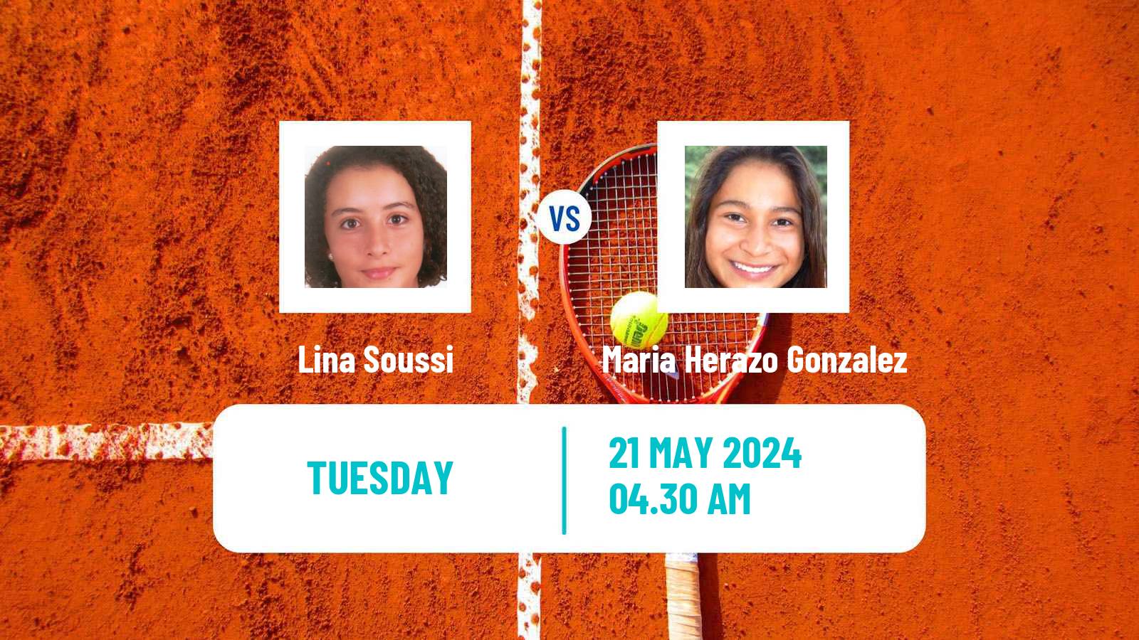 Tennis ITF W15 Monastir 19 Women Lina Soussi - Maria Herazo Gonzalez