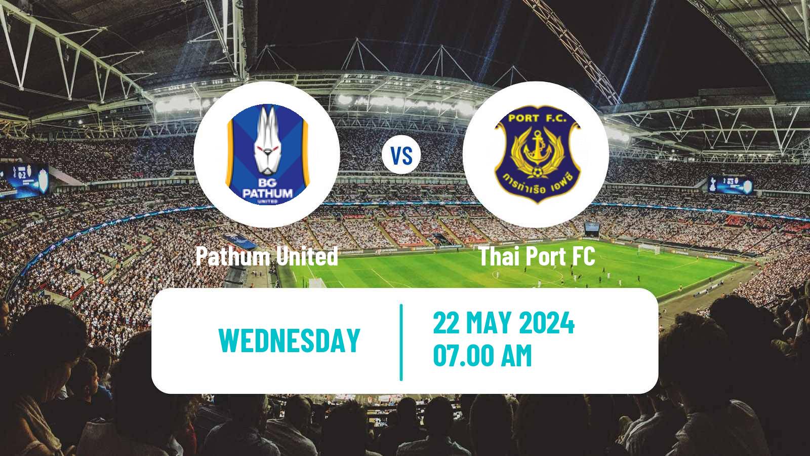 Soccer Thai League Cup Pathum United - Thai Port