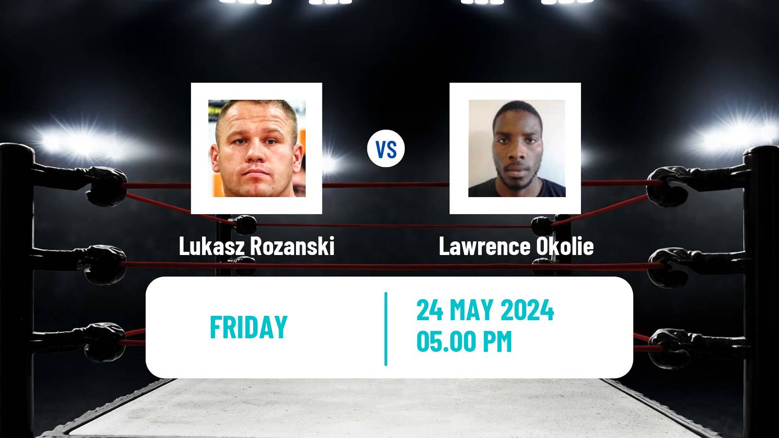 Boxing Bridgerweight Men WBC Title Lukasz Rozanski - Lawrence Okolie