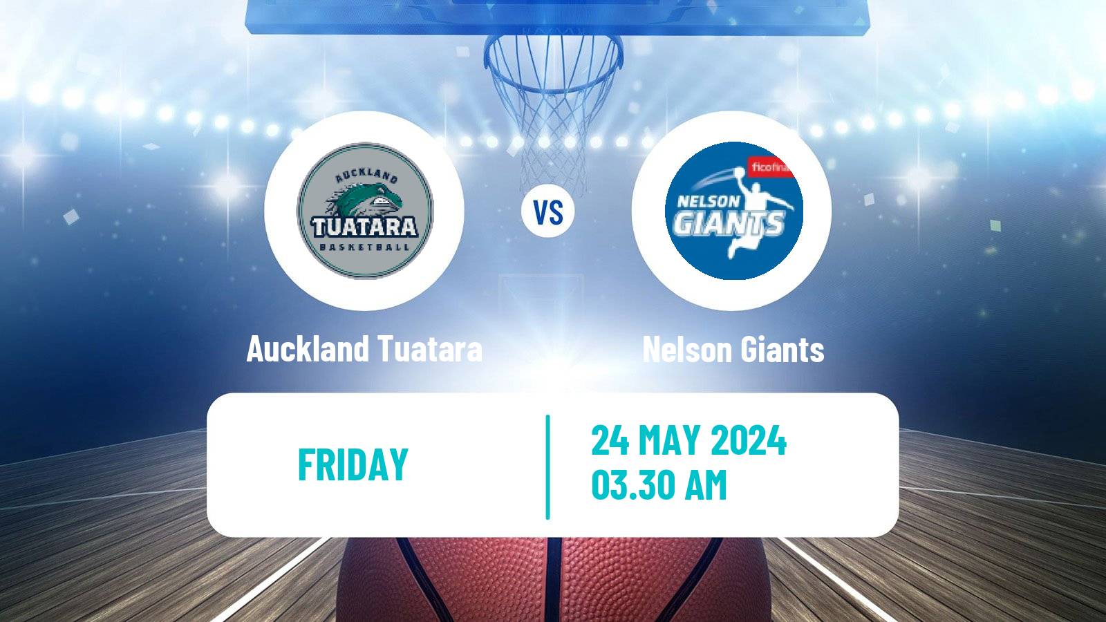 Basketball New Zealand NBL Auckland Tuatara - Nelson Giants
