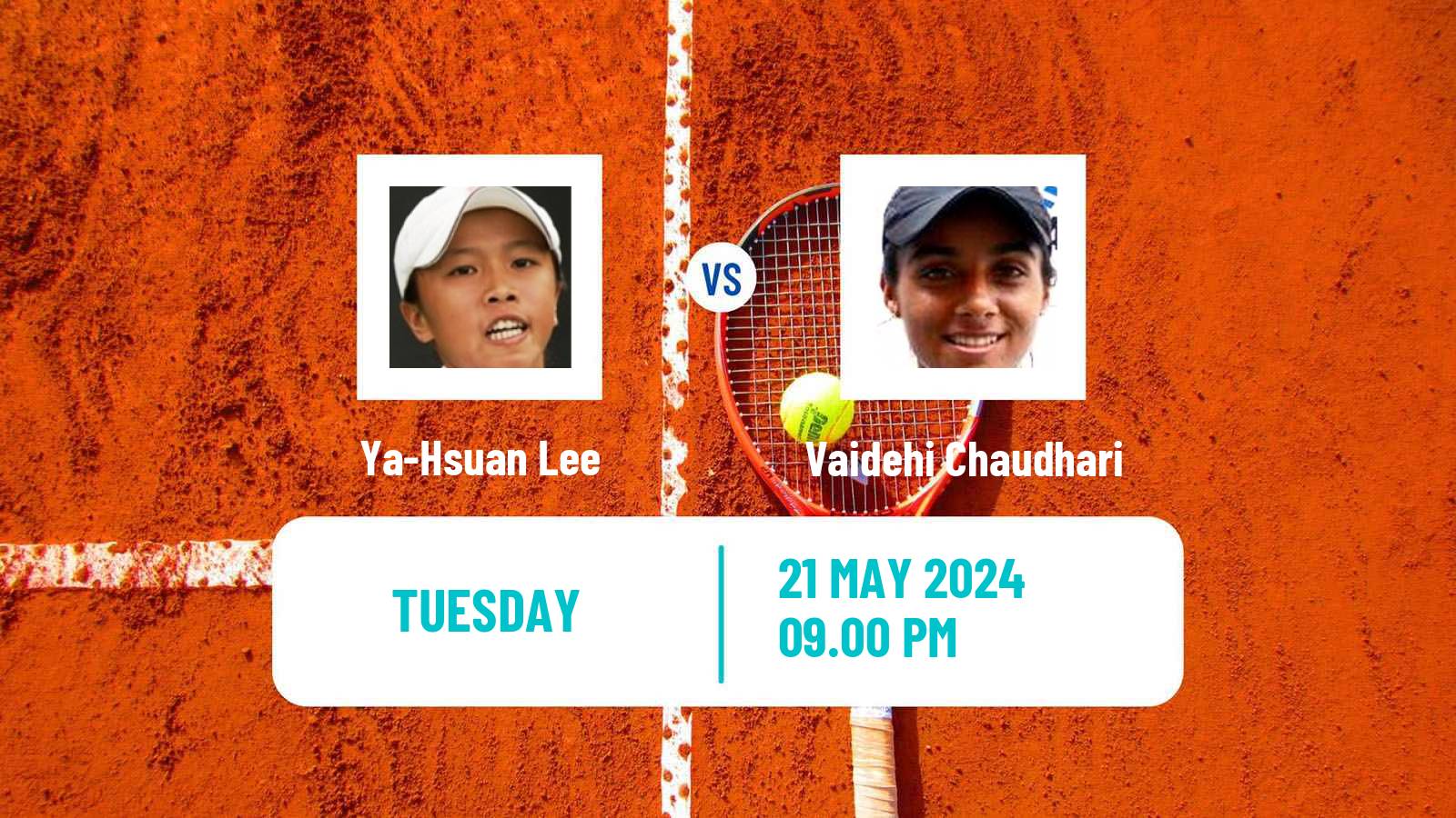 Tennis ITF W50 Goyang Women Ya-Hsuan Lee - Vaidehi Chaudhari