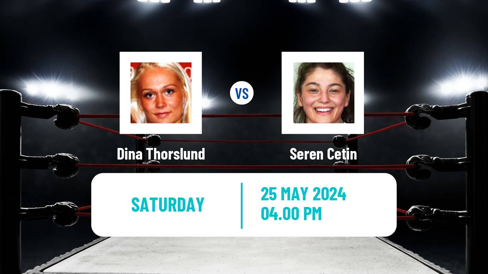 Boxing Bantamweight WBC WBO Titles Women Dina Thorslund - Seren Cetin