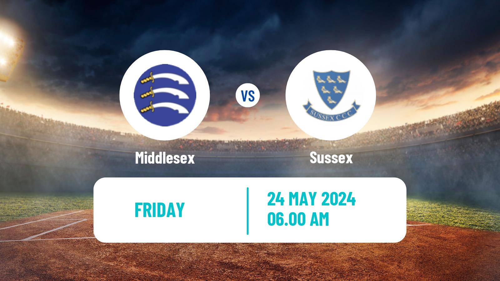 Cricket County Championship Two Cricket Middlesex - Sussex