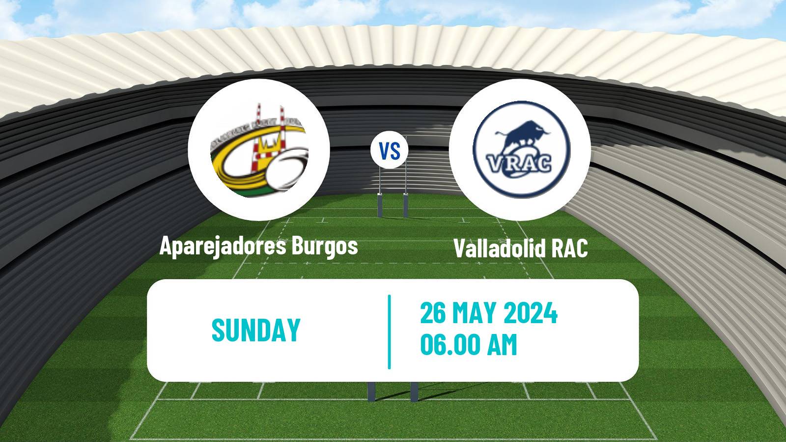 Rugby union Spanish Division de Honor Rugby Aparejadores Burgos - Valladolid RAC