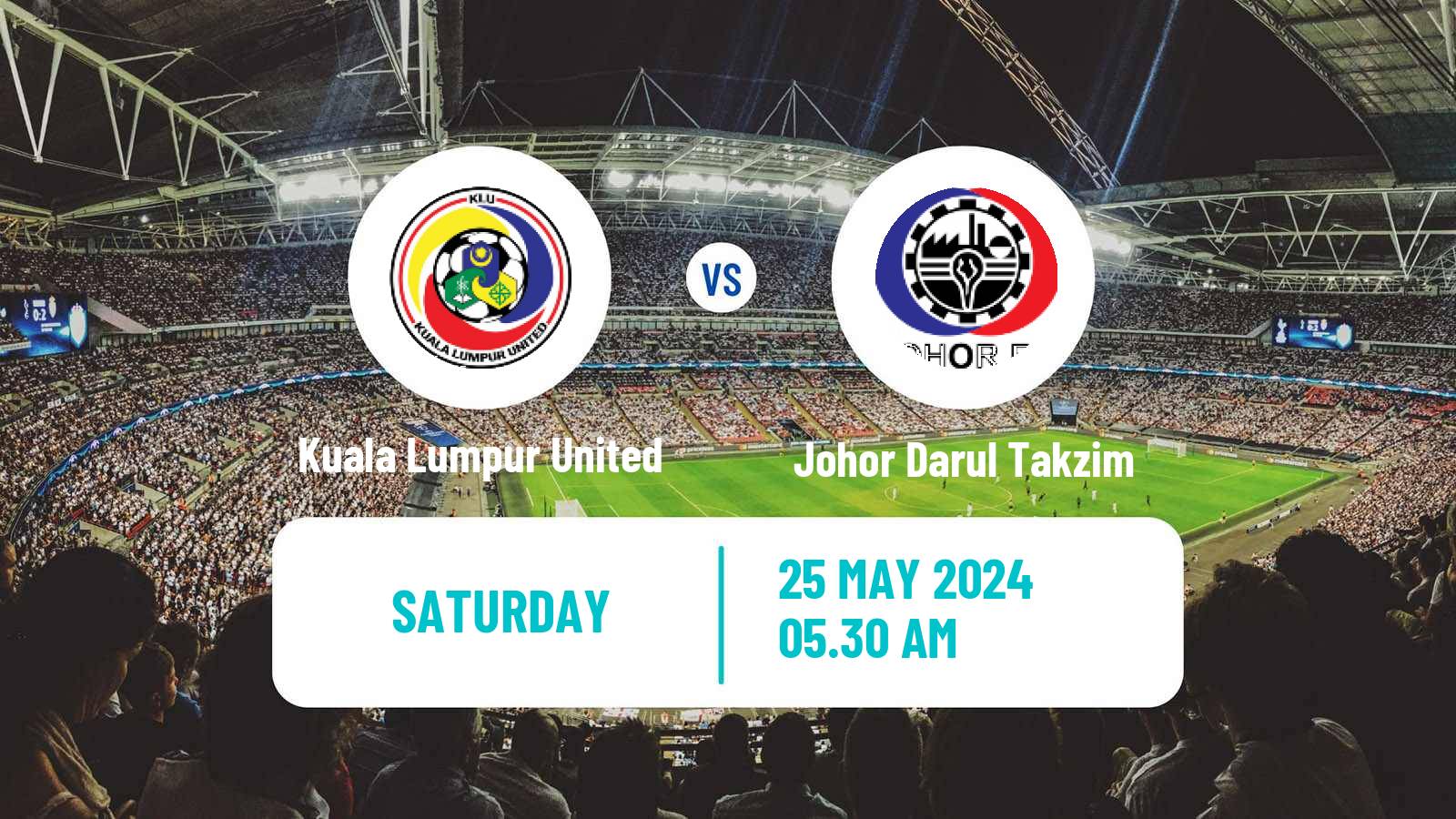 Soccer Malaysian Super League Kuala Lumpur United - Johor Darul Takzim