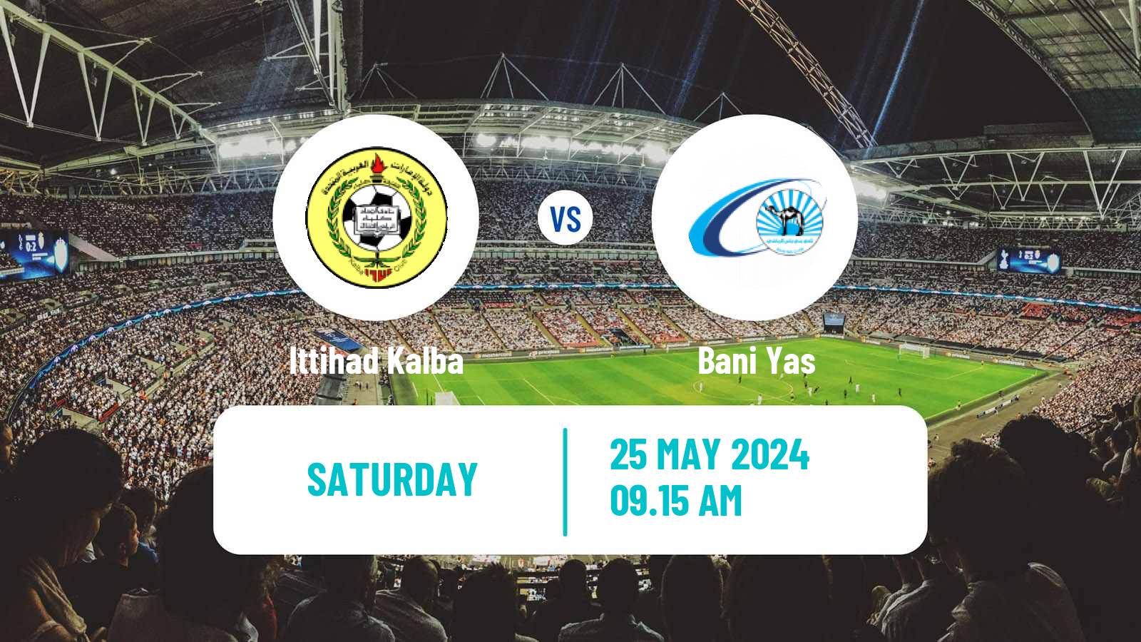 Soccer UAE Football League Ittihad Kalba - Bani Yas