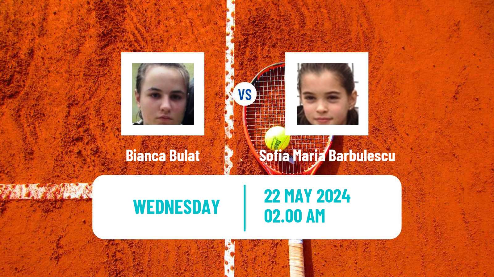 Tennis ITF W15 Bucharest 2 Women Bianca Bulat - Sofia Maria Barbulescu