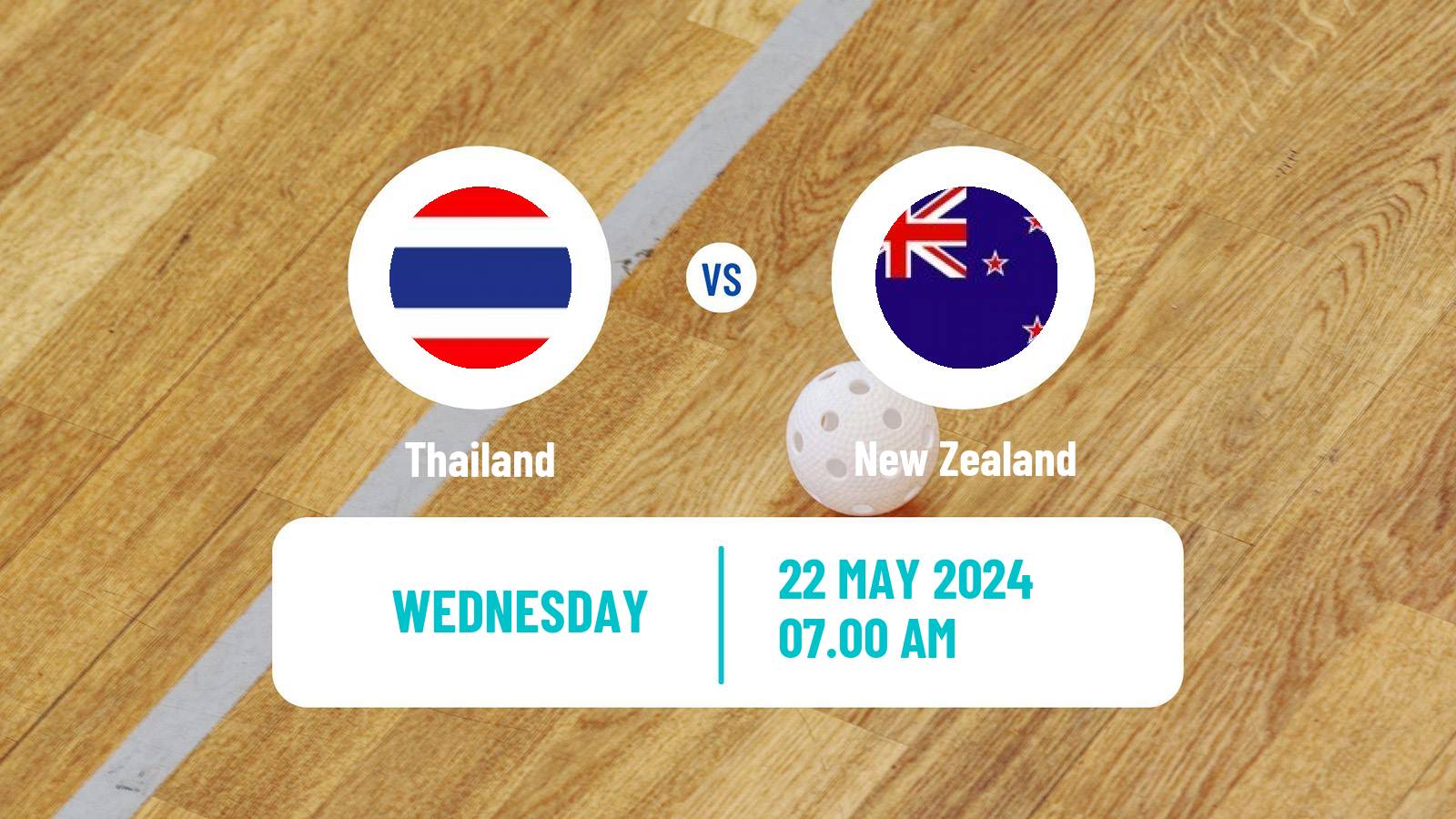 Floorball World Championship Floorball Thailand - New Zealand