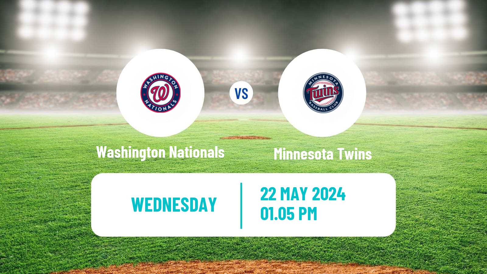 Baseball MLB Washington Nationals - Minnesota Twins