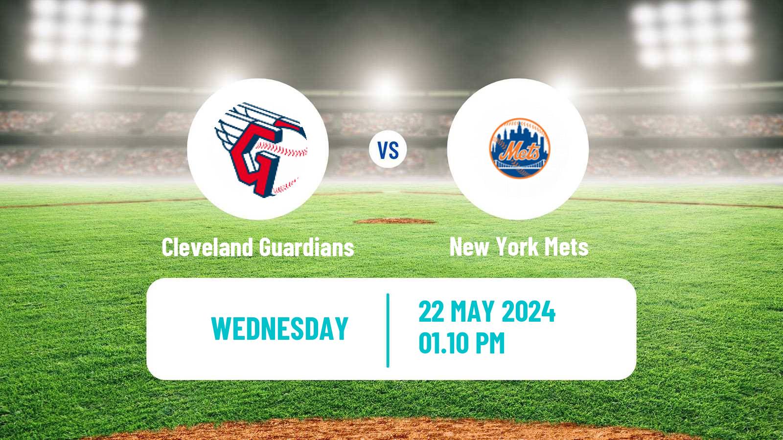 Baseball MLB Cleveland Guardians - New York Mets