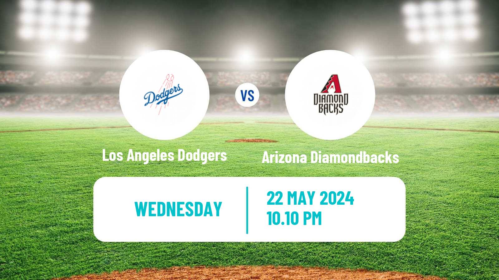 Baseball MLB Los Angeles Dodgers - Arizona Diamondbacks