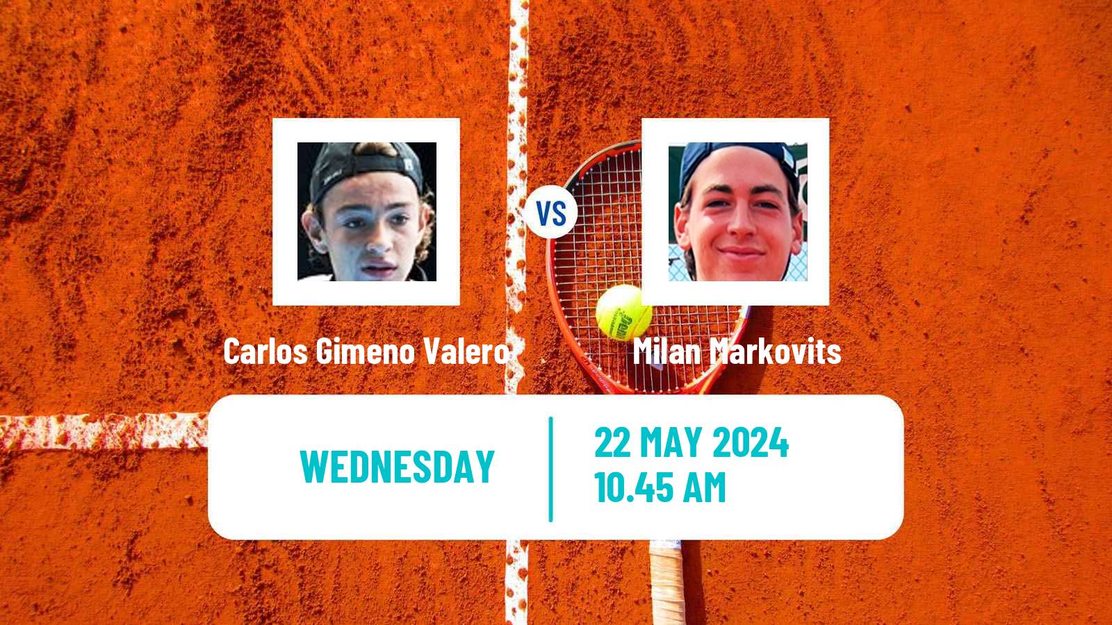 Tennis ITF M25 Mataro Men Carlos Gimeno Valero - Milan Markovits