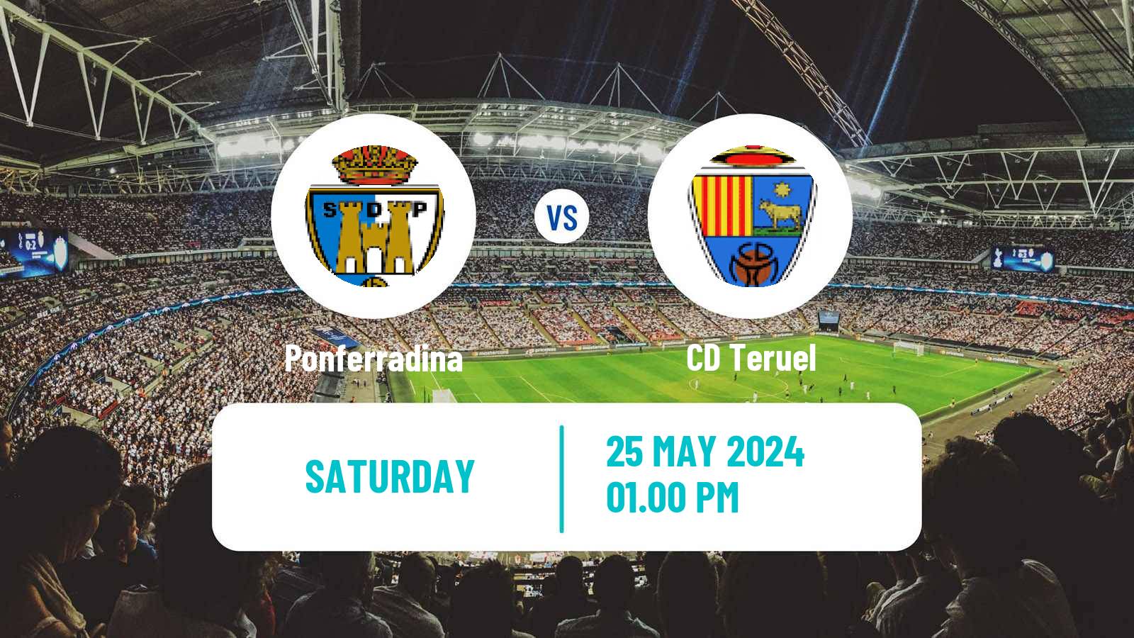 Soccer Spanish Primera RFEF Group 1 Ponferradina - Teruel