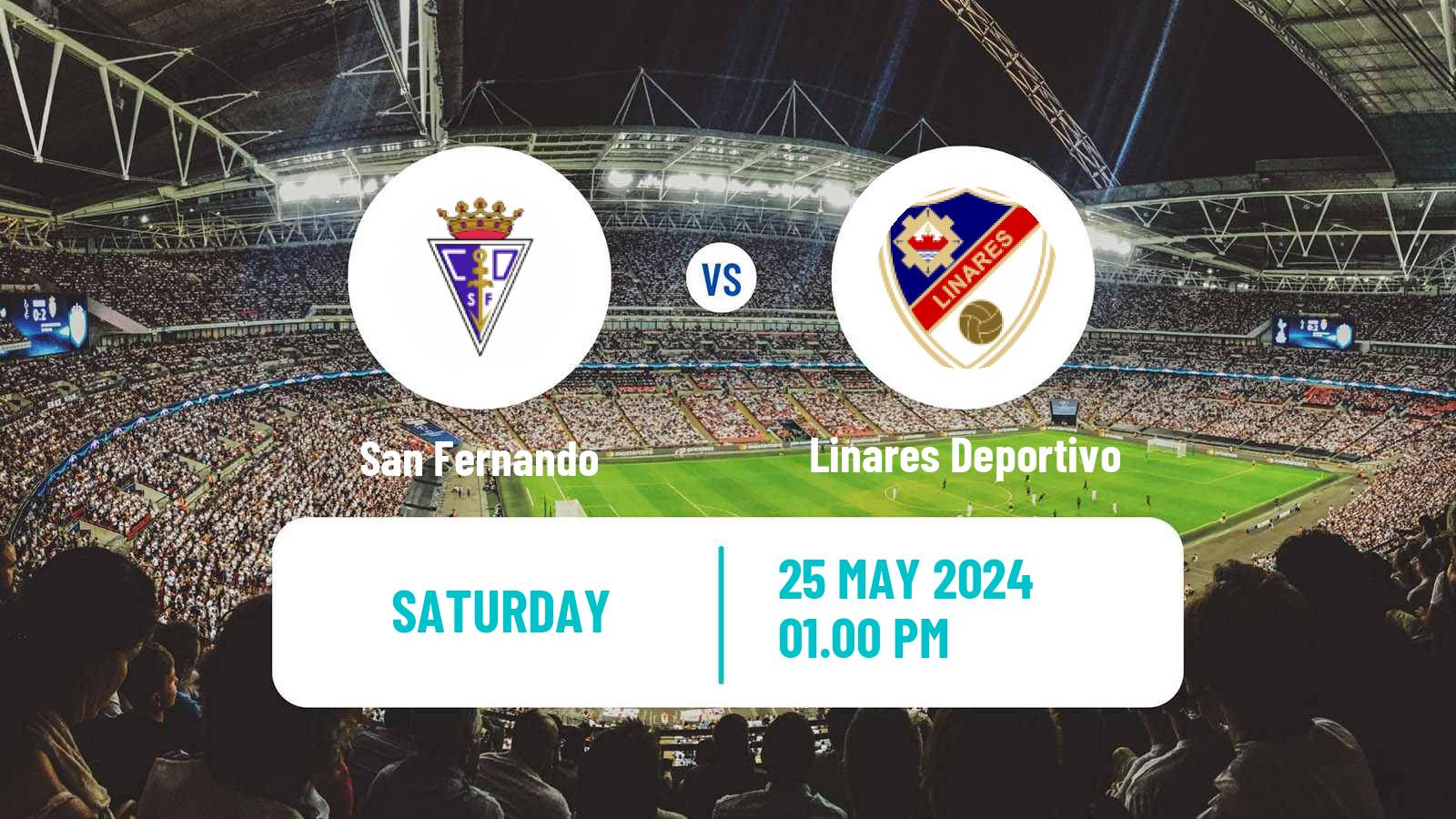 Soccer Spanish Primera RFEF Group 2 San Fernando - Linares Deportivo