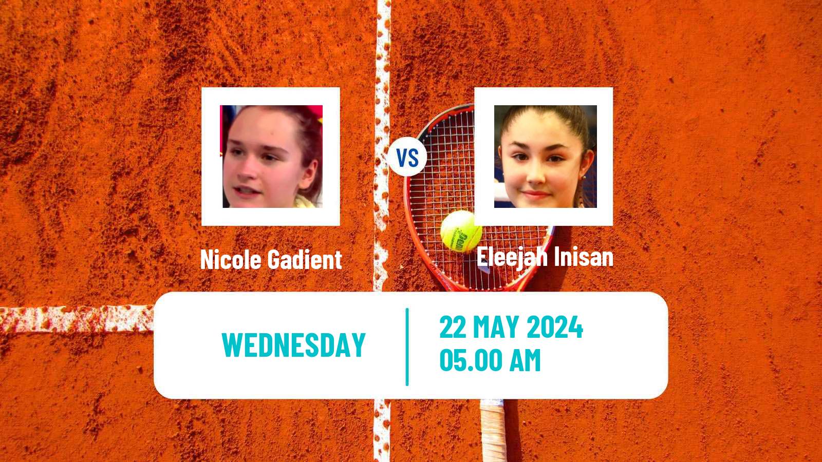 Tennis ITF W15 Bol Women Nicole Gadient - Eleejah Inisan