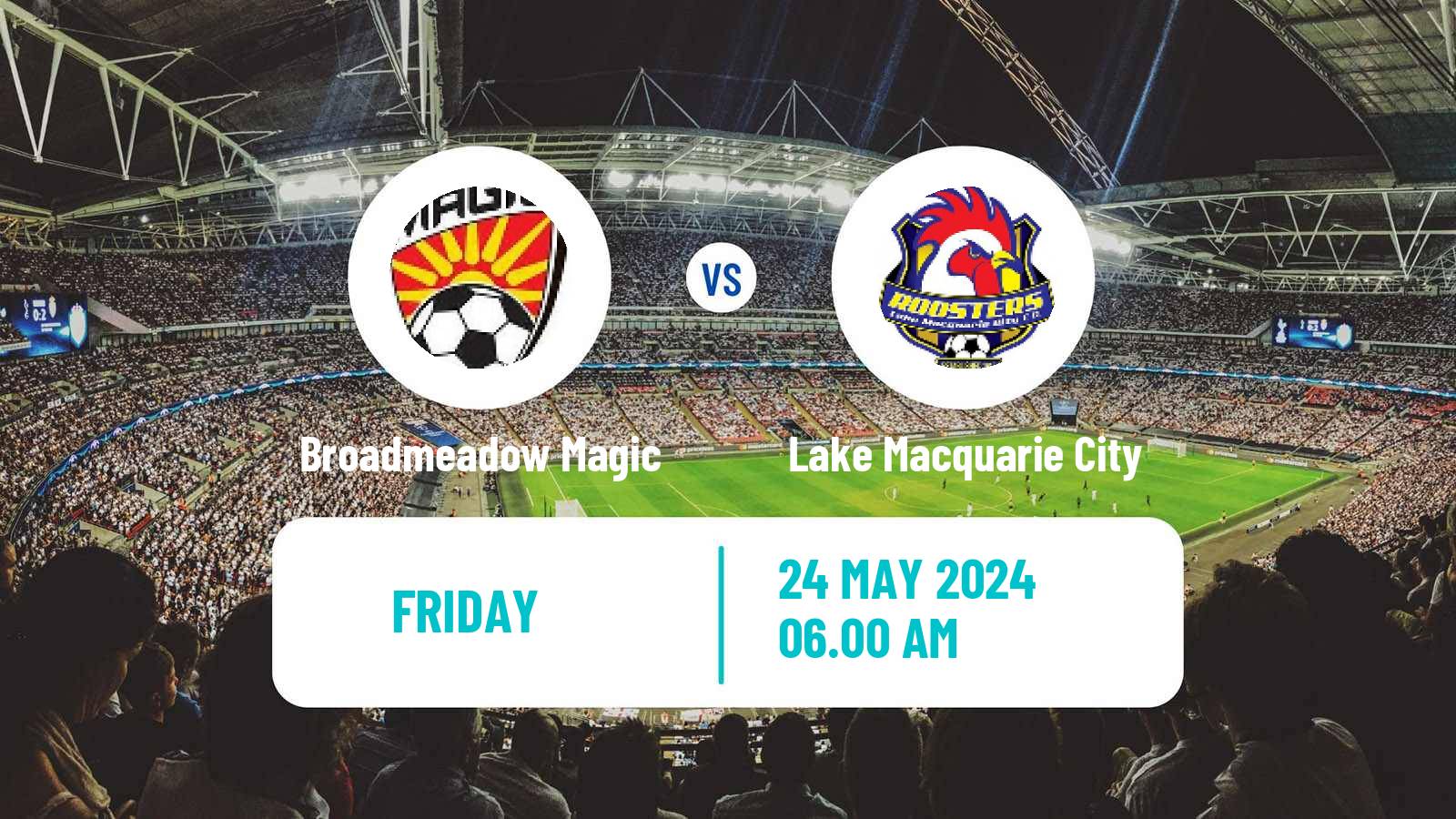 Soccer Australian NPL Northern NSW Broadmeadow Magic - Lake Macquarie City