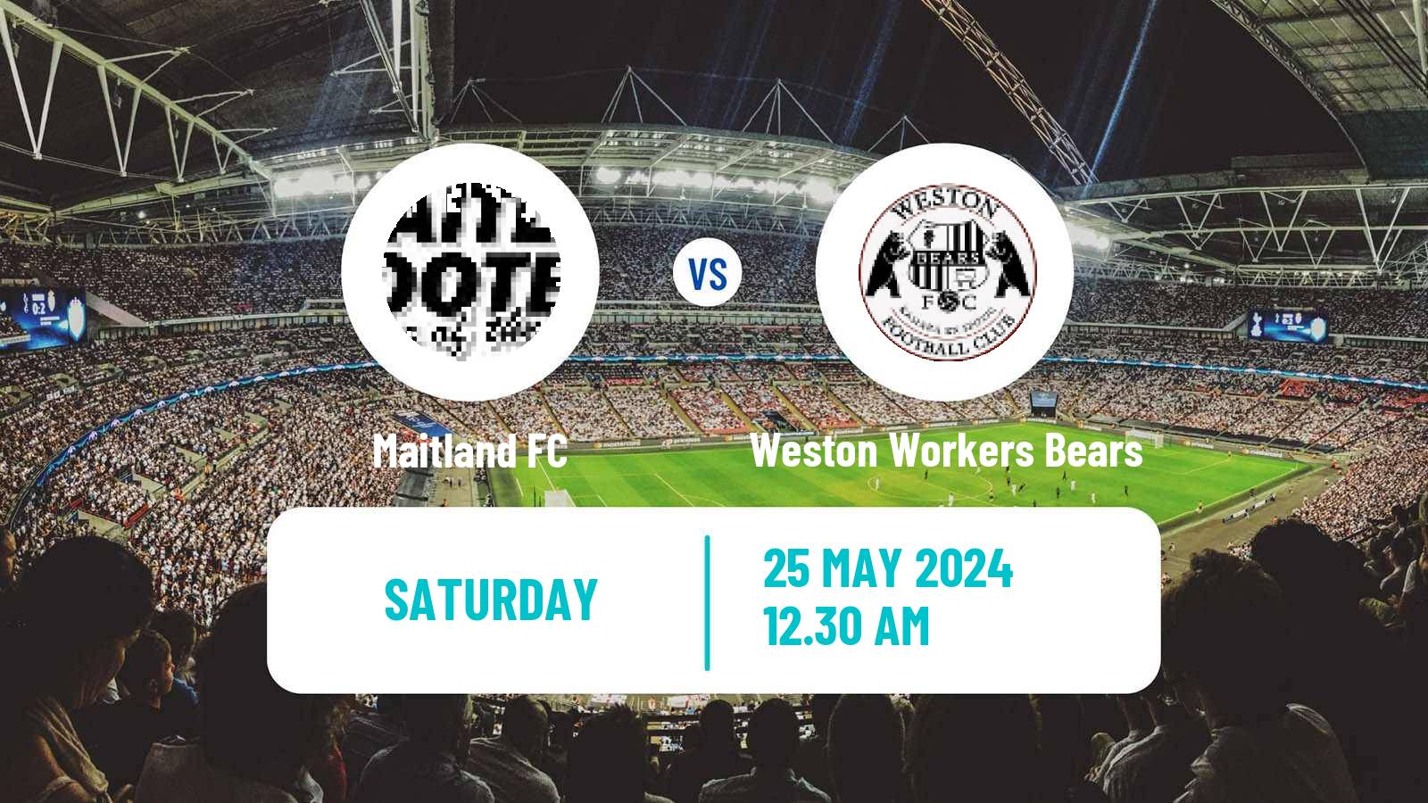 Soccer Australian NPL Northern NSW Maitland - Weston Workers Bears