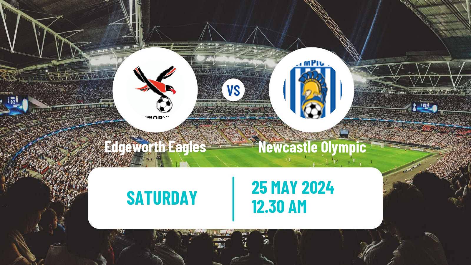 Soccer Australian NPL Northern NSW Edgeworth Eagles - Newcastle Olympic