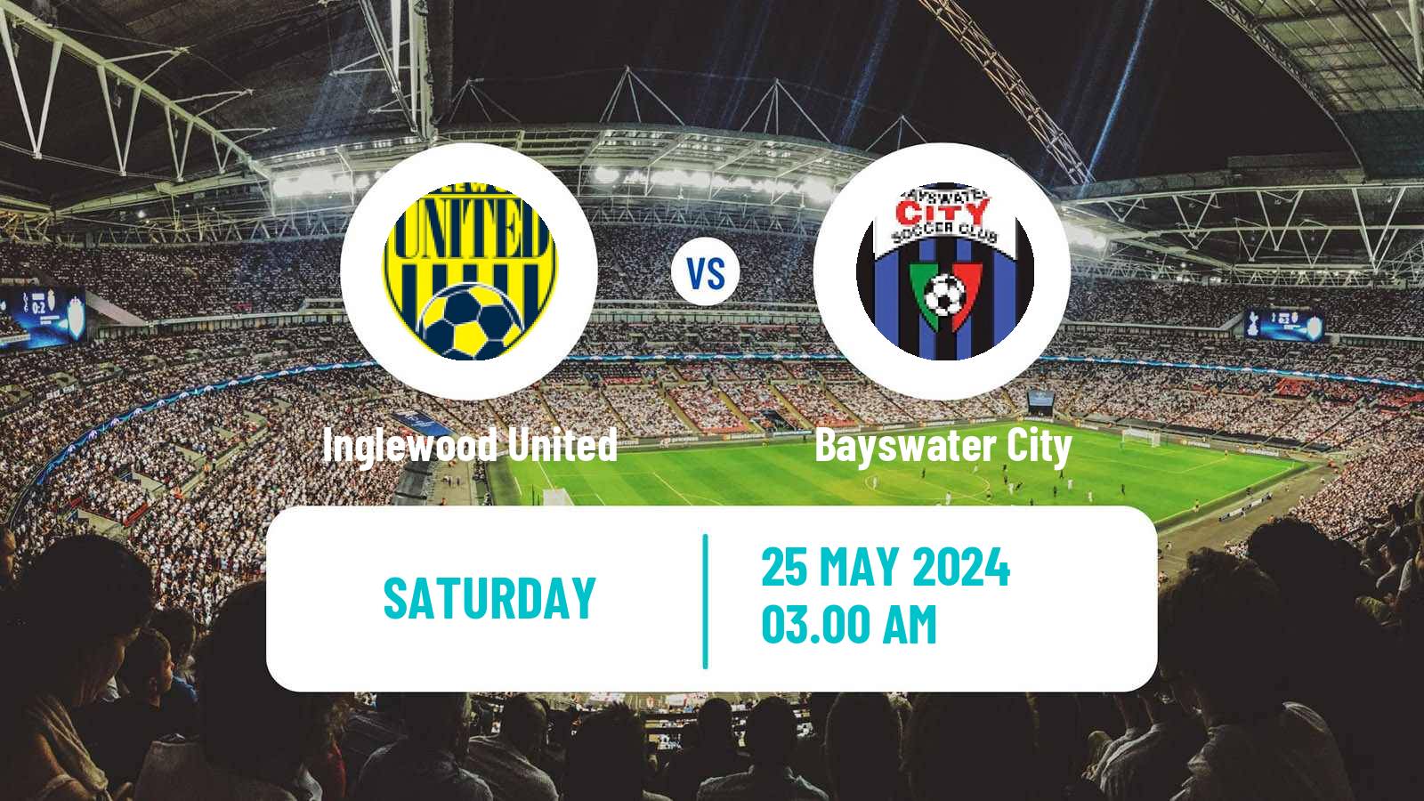 Soccer Australian NPL Western Australia Inglewood United - Bayswater City