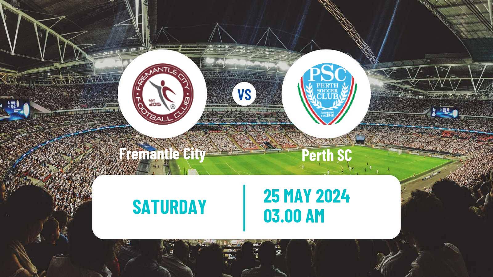 Soccer Australian NPL Western Australia Fremantle City - Perth SC