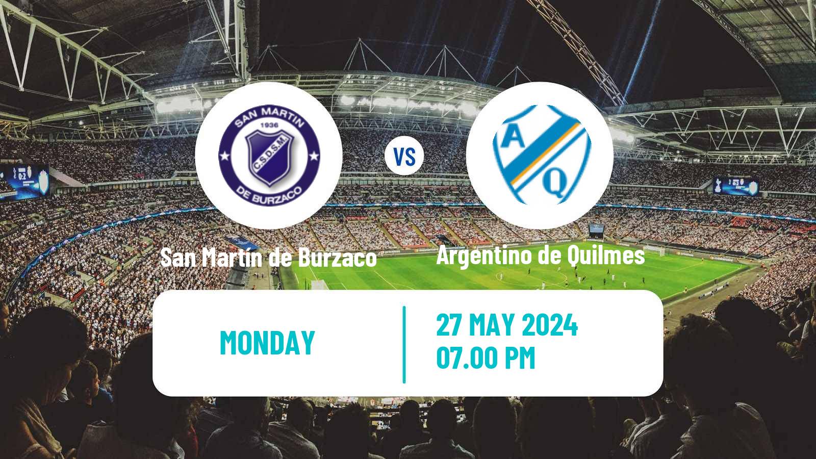 Soccer Argentinian Primera B San Martín de Burzaco - Argentino de Quilmes