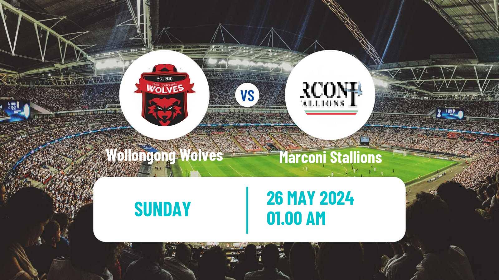 Soccer Australian NPL NSW Wollongong Wolves - Marconi Stallions