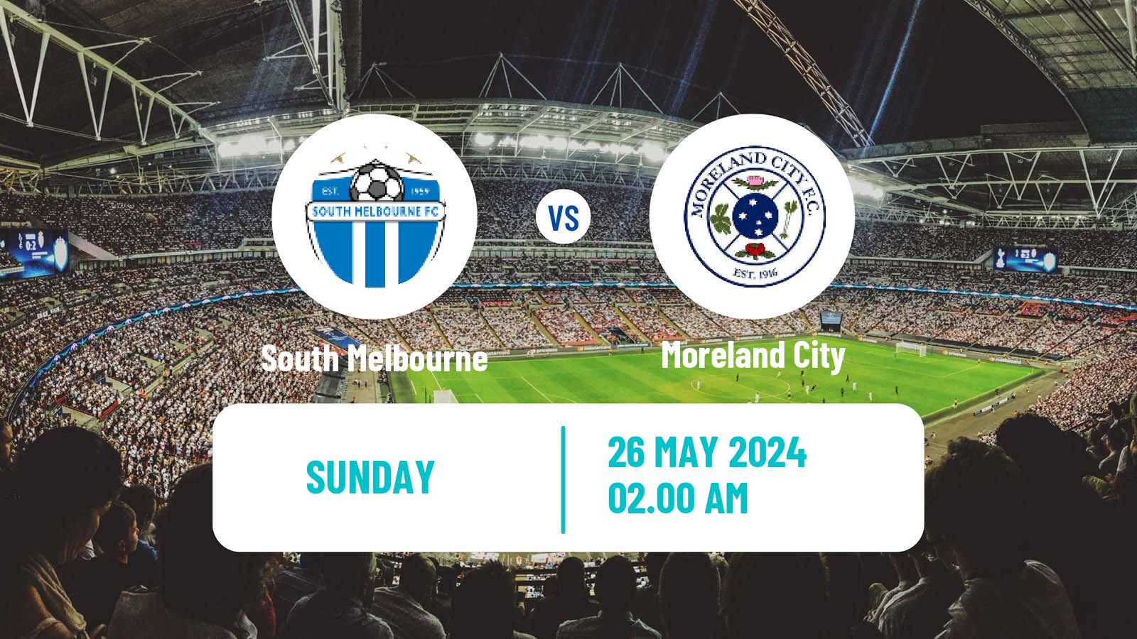 Soccer Australian NPL Victoria South Melbourne - Moreland City