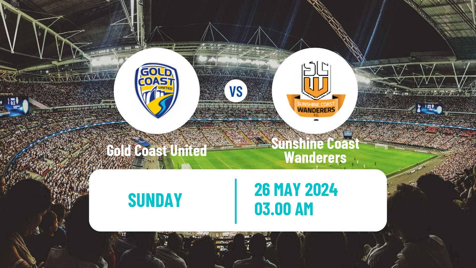 Soccer Australian NPL Queensland Gold Coast United - Sunshine Coast Wanderers