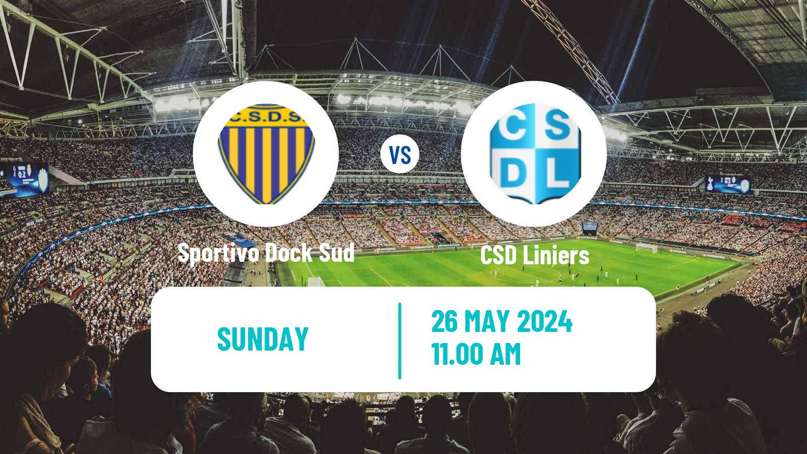 Soccer Argentinian Primera B Sportivo Dock Sud - Liniers