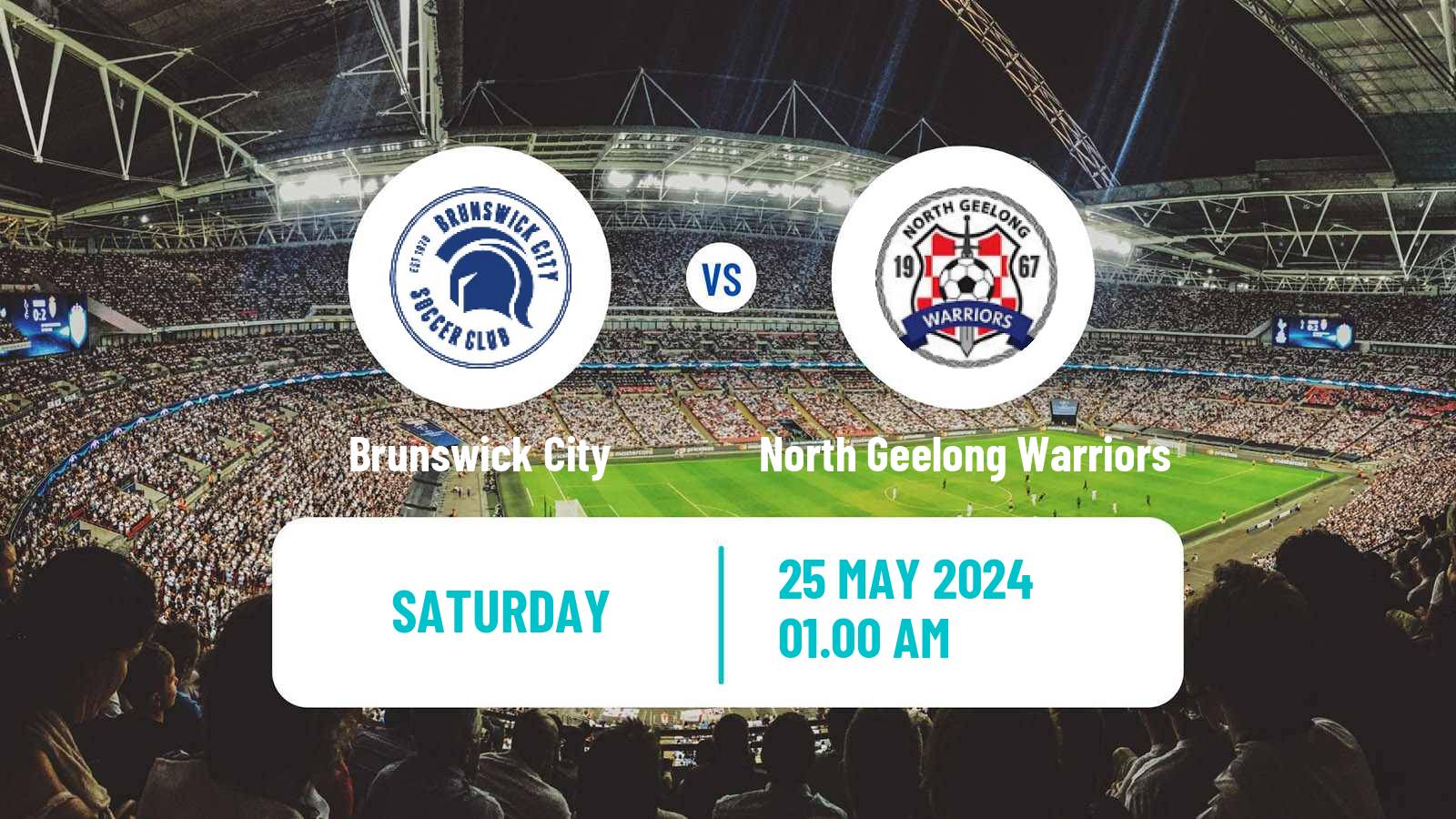 Soccer Australian Victoria Premier League Brunswick City - North Geelong Warriors