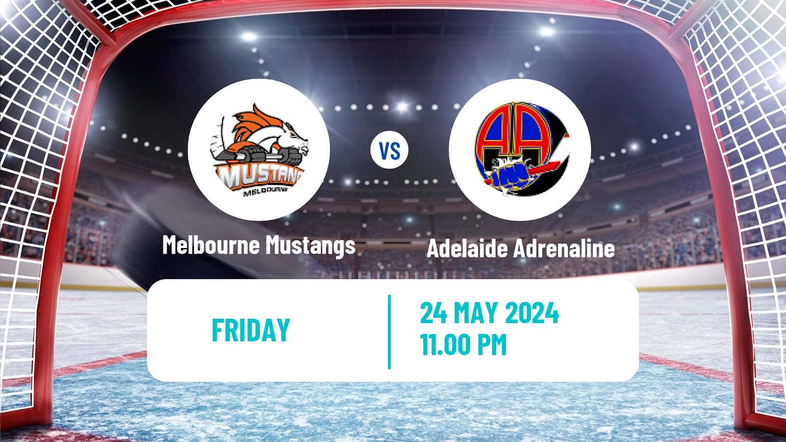 Hockey Australian Ice Hockey League Melbourne Mustangs - Adelaide Adrenaline