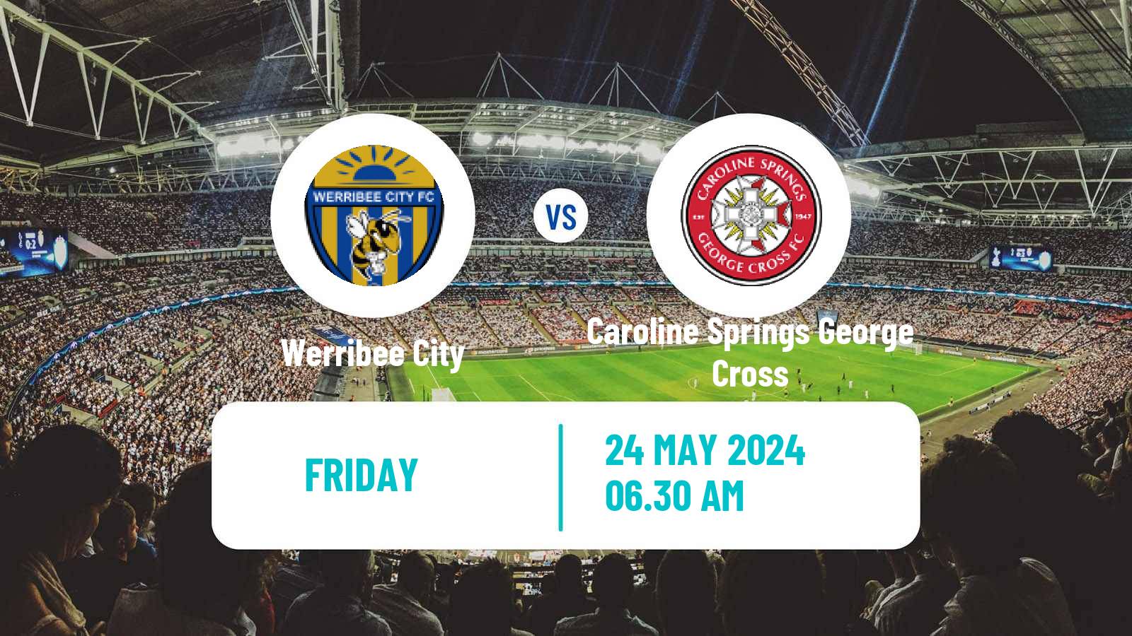 Soccer Australian Victoria Premier League Werribee City - Caroline Springs George Cross