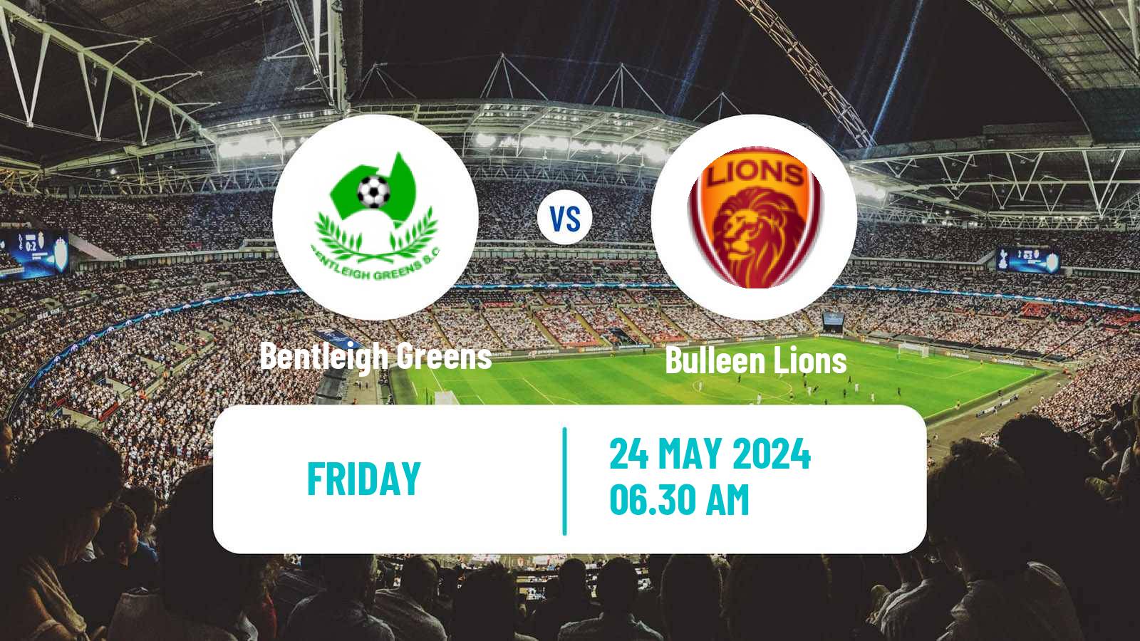 Soccer Australian Victoria Premier League Bentleigh Greens - Bulleen Lions