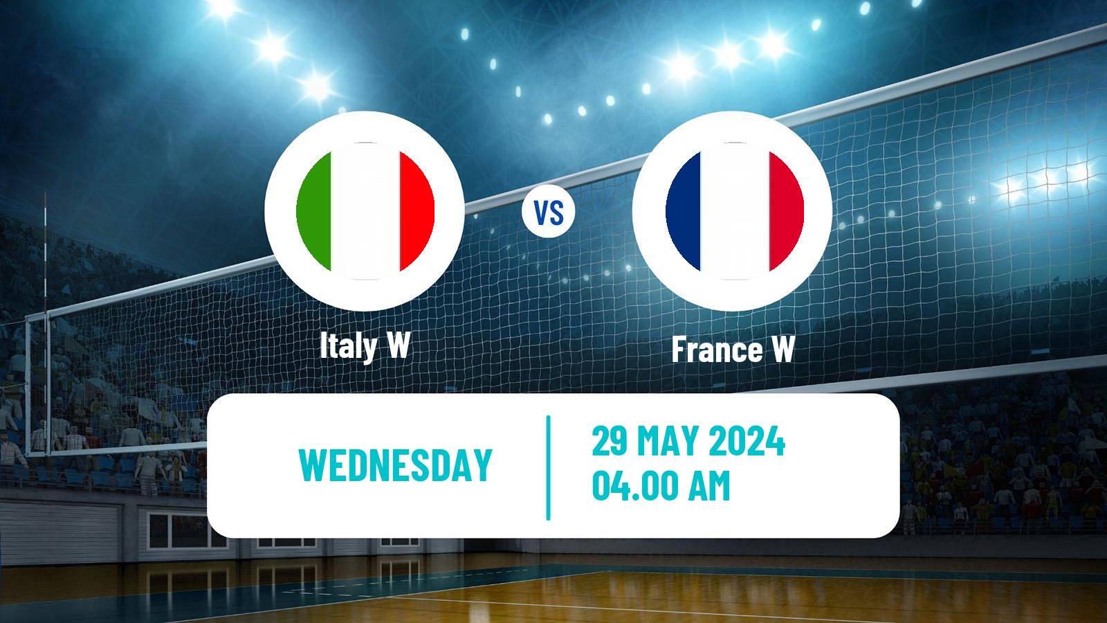 Volleyball Nations League Volleyball Women Italy W - France W