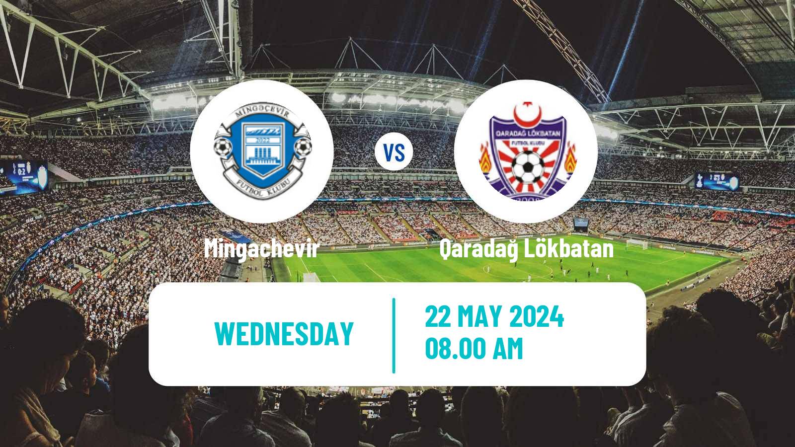Soccer Azerbaijan First Division Mingachevir - Qaradağ Lökbatan