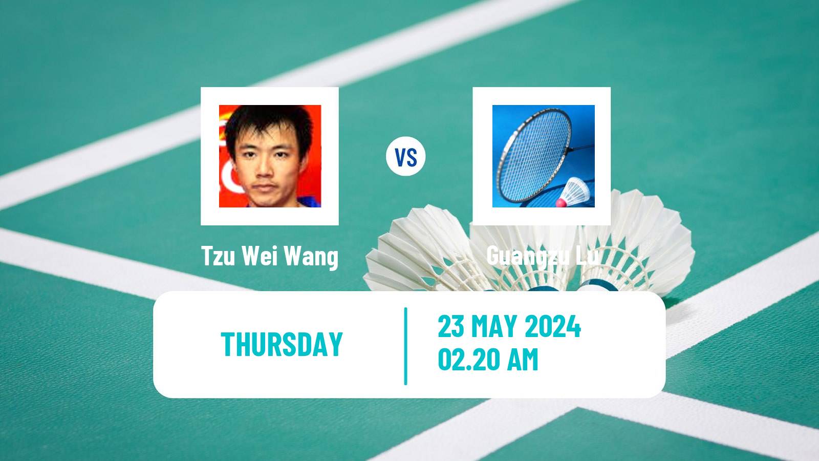 Badminton BWF World Tour Malaysia Masters Men Tzu Wei Wang - Guangzu Lu