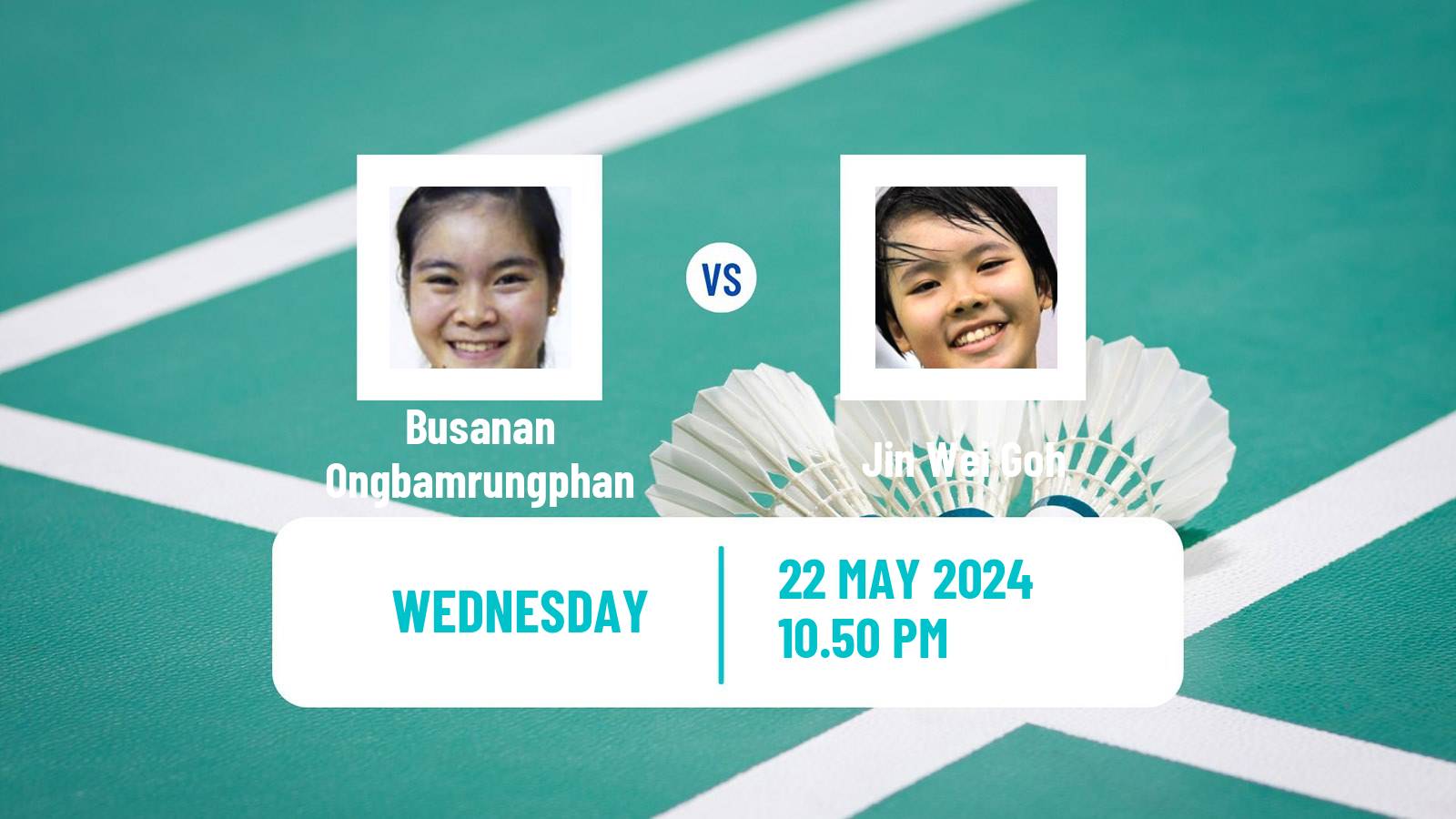 Badminton BWF World Tour Malaysia Masters Women Busanan Ongbamrungphan - Jin Wei Goh