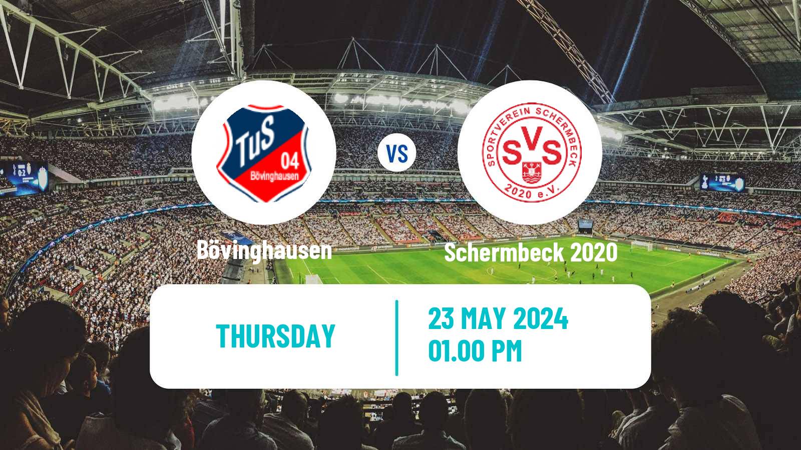 Soccer German Oberliga Westfalen Bövinghausen - Schermbeck 2020