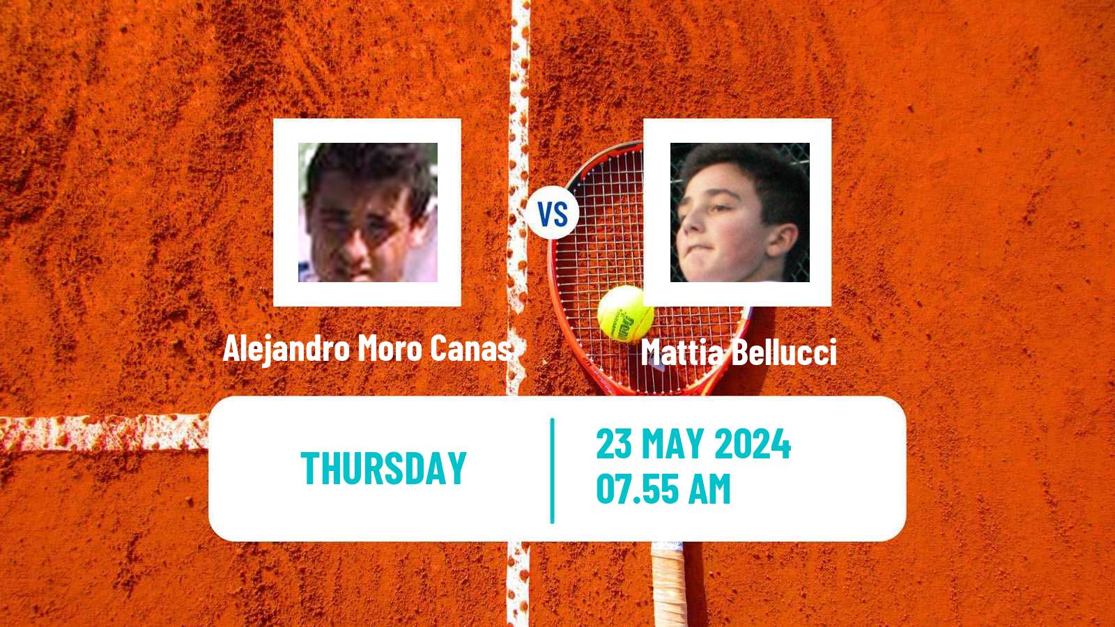 Tennis ATP Roland Garros Alejandro Moro Canas - Mattia Bellucci