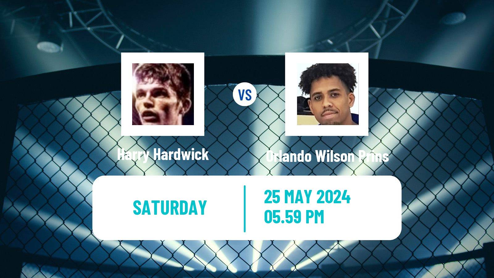 MMA Featherweight Cage Warriors Men Harry Hardwick - Orlando Wilson Prins