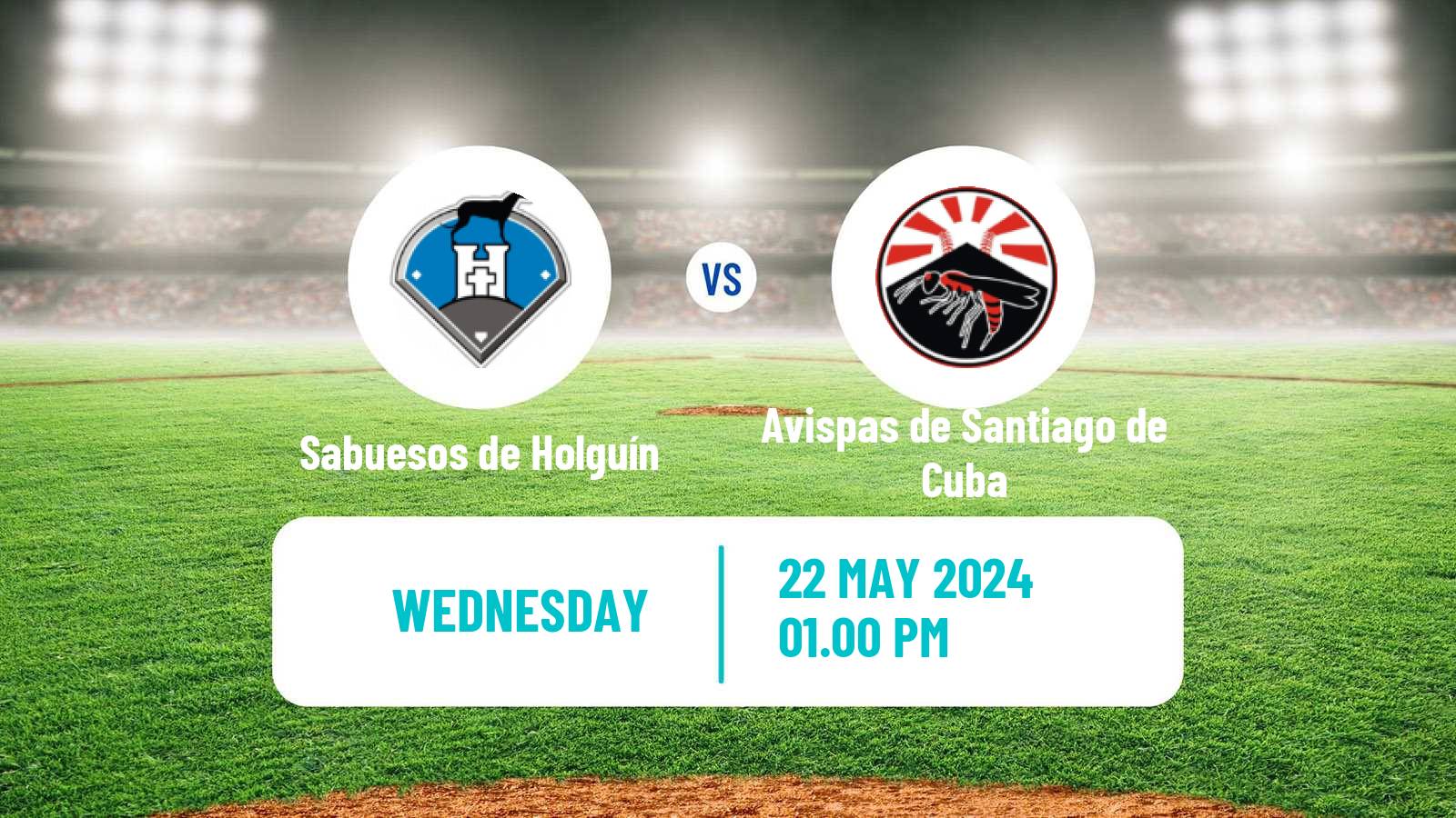 Baseball Cuba Serie Nacional Baseball Sabuesos de Holguín - Avispas de Santiago de Cuba