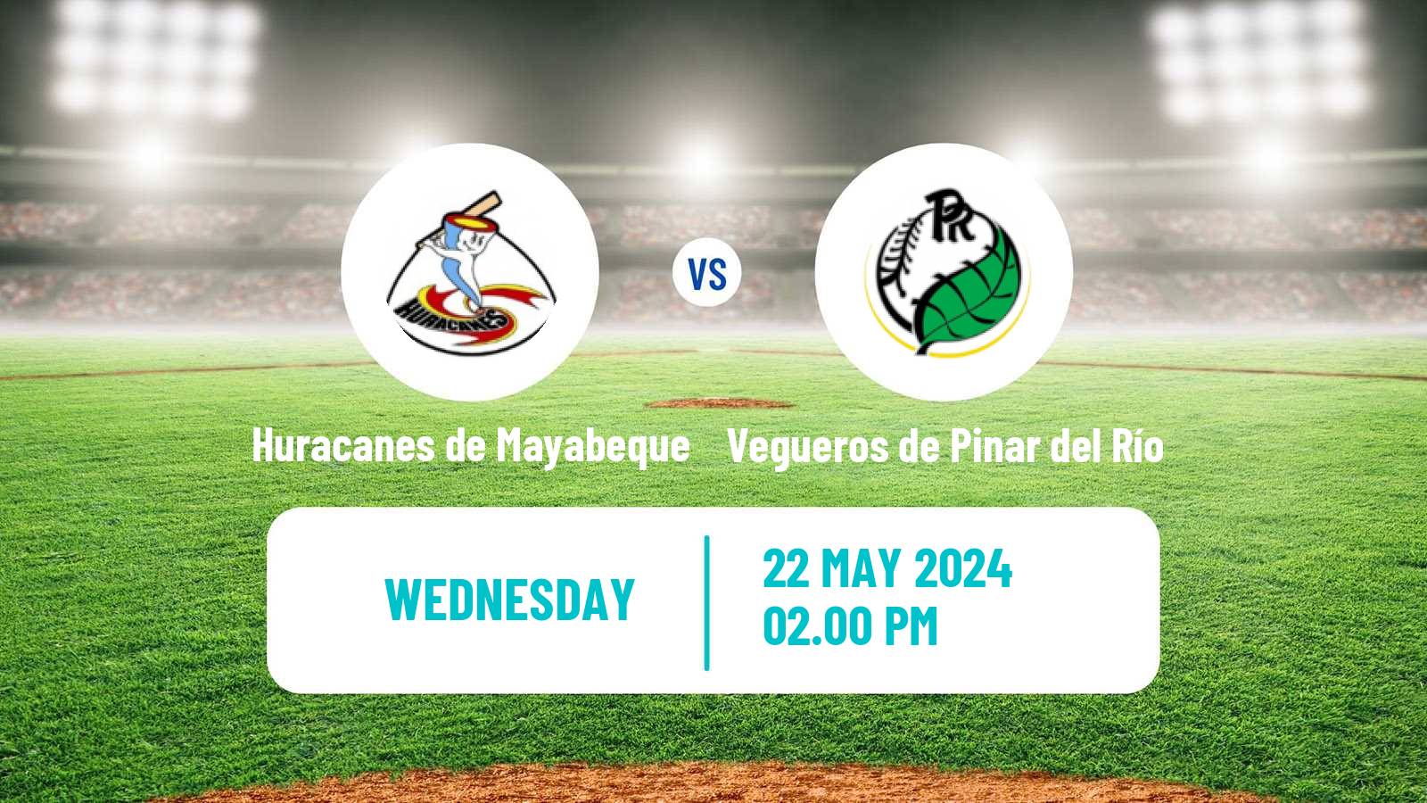 Baseball Cuba Serie Nacional Baseball Huracanes de Mayabeque - Vegueros de Pinar del Río