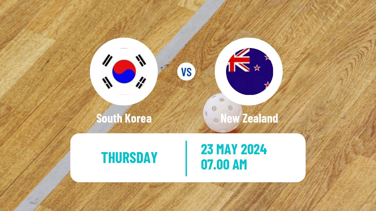 Floorball World Championship Floorball South Korea - New Zealand