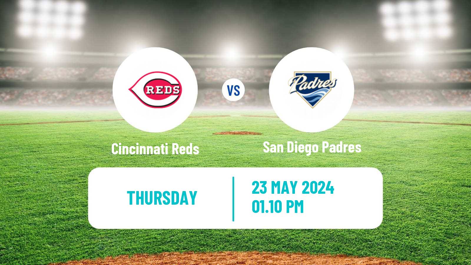 Baseball MLB Cincinnati Reds - San Diego Padres