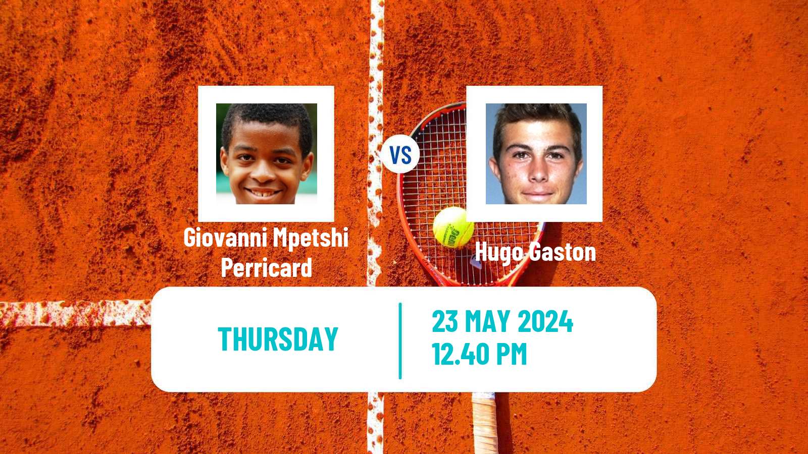 Tennis ATP Lyon Giovanni Mpetshi Perricard - Hugo Gaston